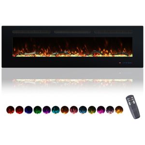 ectq69g6j39d0b_0 jpg - Lareira Elétrica Valuxhome de 152,4 cm, 750 1500W Montada na Parede e Embutida com Controle Remoto, 13 Cores de Chamas e Leito, Aquecedor