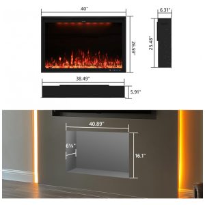 ectq8vynrvjd0b_2 jpg - Lareira Elétrica Embutida Valuxhome 101,6 cm com Aplicativo, Tela de Toque, Controle Remoto e Cores Personalizadas, Aquecedor Interno