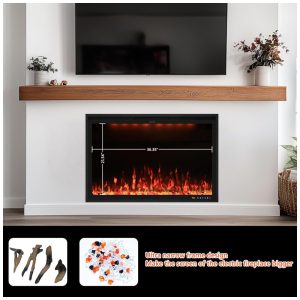 ectq8vynrvjd0b_3 jpg - Lareira Elétrica Embutida Valuxhome 101,6 cm com Aplicativo, Tela de Toque, Controle Remoto e Cores Personalizadas, Aquecedor Interno