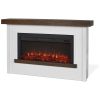 ectqhtr2mqcb0b_0 jpg - Lareira Elétrica Real Flame Bernice 170,18 cm com Suporte para Sala de Estar ou Quarto, Inserto de Lareira Substituível, Efeito Realista de Lenha e Chamas,