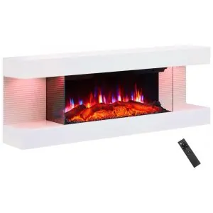 ectqjshdzg5d0b_0 jpg - Lareira Elétrica PuraFlame Alsa 111,76 cm Montagem na Parede Tudo em Um com Cores de Luz Ambiente Variadas, Controle Remoto, Aquecedor de 1500W,