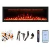 ectqlcg4rvjd0b_0 jpg - Lareira Elétrica Embutida e de Parede Valuxhome 121,92 cm, Aquecedor Ultra Fino, Efeito de Chama Ajustável, Decoração com Cristais e Troncos,