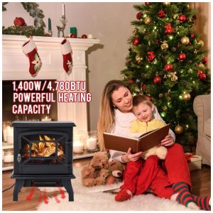 ectqv8d41qz70b_1 jpg - Lareira Elétrica Portátil com Termostato e Efeito de Chama Ralista, 110V 1500W, FDW, Preta