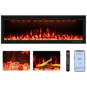 ectqzm1sqvjd0b_0 jpg - Lareira Elétrica Valuxhome 127 cm Ultra Fina, Embutida e para Montagem na Parede, Moldura Ultracompacta e Tela Ampliada com 13 Cores de Chama