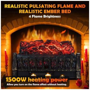 ectqgd8cbd4b0b_1 jpg - Lareira Elétrica Ecológica 21 52 cm com Controle Remoto, Temporizador de 8H, Brilho Ajustável e Proteção Contra Superaquecimento, 110V 1500W, LifePlus FP201R, Preta