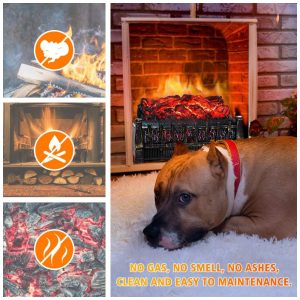 ectqgd8cbd4b0b_2 jpg - Lareira Elétrica Ecológica 21 52 cm com Controle Remoto, Temporizador de 8H, Brilho Ajustável e Proteção Contra Superaquecimento, 110V 1500W, LifePlus FP201R, Preta