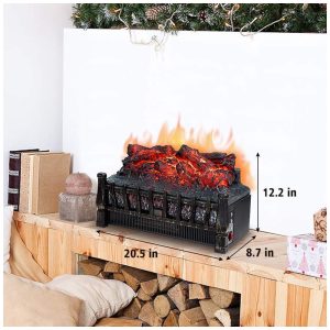 ectqgd8cbd4b0b_4 jpg - Lareira Elétrica Ecológica 21 52 cm com Controle Remoto, Temporizador de 8H, Brilho Ajustável e Proteção Contra Superaquecimento, 110V 1500W, LifePlus FP201R, Preta