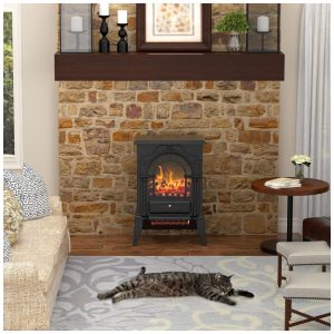 ectqd32dgdrc0b_1 jpg - Lareira Elétrica Portátil com Efeito de Chamas Realista 3D e Proteção Contra Superaquecimento, 110V 1500W, Eueiriup, Preta