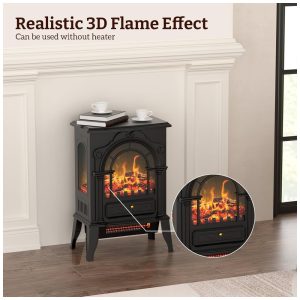 ectqd32dgdrc0b_4 jpg - Lareira Elétrica Portátil com Efeito de Chamas Realista 3D e Proteção Contra Superaquecimento, 110V 1500W, Eueiriup, Preta