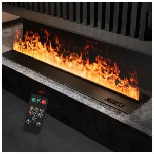 ectq18nrcq5f0b_0 jpg - Lareira Elétrica a Vapor Mexhom Chama Atomizada 3D Controle Remoto 150 cm Voltagem 110V 120V
