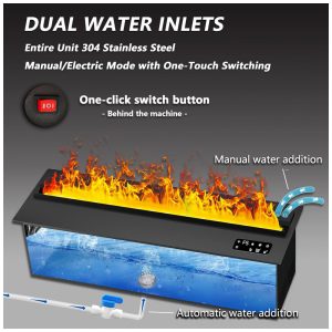 ectq8576dq5f0b_2 jpg - Lareira Elétrica a Vapor Mexhom Chama Atomizada 3D Controle Remoto 100 cm Voltagem 110V 120V