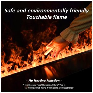 ectq8576dq5f0b_4 jpg - Lareira Elétrica a Vapor Mexhom Chama Atomizada 3D Controle Remoto 100 cm Voltagem 110V 120V