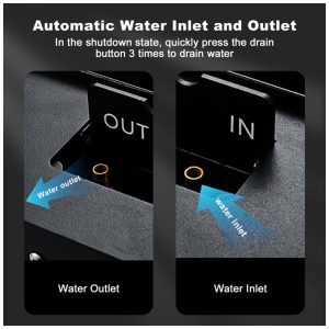 Lareira Elétrica 3D Vapor d Água Sxysgf Chama Realista Atomizada Recessível Controle Remoto Temporizador 80cm Aço Inoxidável