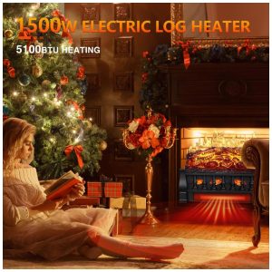 ectqq95hcyg90b_3 jpg - Lareira Elétrica Ecológica 21 53 cm com Controle Remoto, Brilho da Chama Ajustável e Proteção Contra Superaquecimento, 110V 1500W, R.W.FLAME L250, Preta