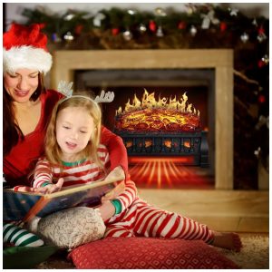 ectqq95hcyg90b_6 jpg - Lareira Elétrica Ecológica 21 53 cm com Controle Remoto, Brilho da Chama Ajustável e Proteção Contra Superaquecimento, 110V 1500W, R.W.FLAME L250, Preta