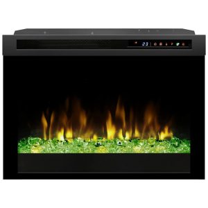 Lareira Elétrica de Embutir A48x66L com Controle Remoto e Acrílico Ember, 110V, Dimplex XHD26G, Preta
