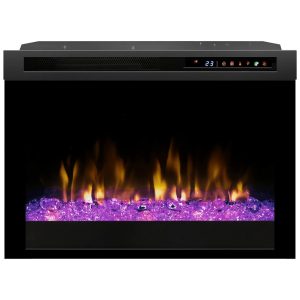 Lareira Elétrica de Embutir A48x66L com Controle Remoto e Acrílico Ember, 110V, Dimplex XHD26G, Preta
