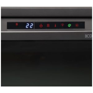 Lareira Elétrica de Embutir A48x66L com Controle Remoto e Acrílico Ember, 110V, Dimplex XHD26G, Preta