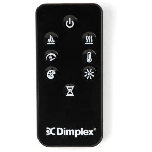 Lareira Elétrica de Embutir A48x66L com Controle Remoto e Acrílico Ember, 110V, Dimplex XHD26G, Preta