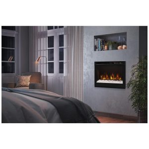 Lareira Elétrica de Embutir A48x66L com Controle Remoto e Acrílico Ember, 110V, Dimplex XHD26G, Preta