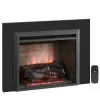 Lareira Elétrica PuraFlame Western Preto com Kit de Moldura Tronco em Resina 86.1 cm L X66 cm A 120V