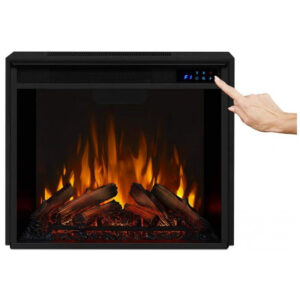 Lareira Elétrica Real Flame 60x51cm 1500W Insert Chamas 6 Cores Termostato 110V