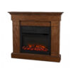 Lareira Elétrica Real Flame 121x107cm 1500W Madeira Chamas 6 Cores Portátil 110V