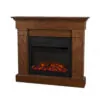 Lareira Elétrica Real Flame 121x107cm 1500W Madeira Chamas 6 Cores Portátil 110V