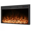 Lareira Elétrica RodalFlame 127x70cm 1500W Chamas LED Touchscreen Embutir 110V