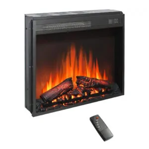 Lareira Elétrica Innoflame 61x51cm 1400W Embutir Timer Controle Remoto 110V