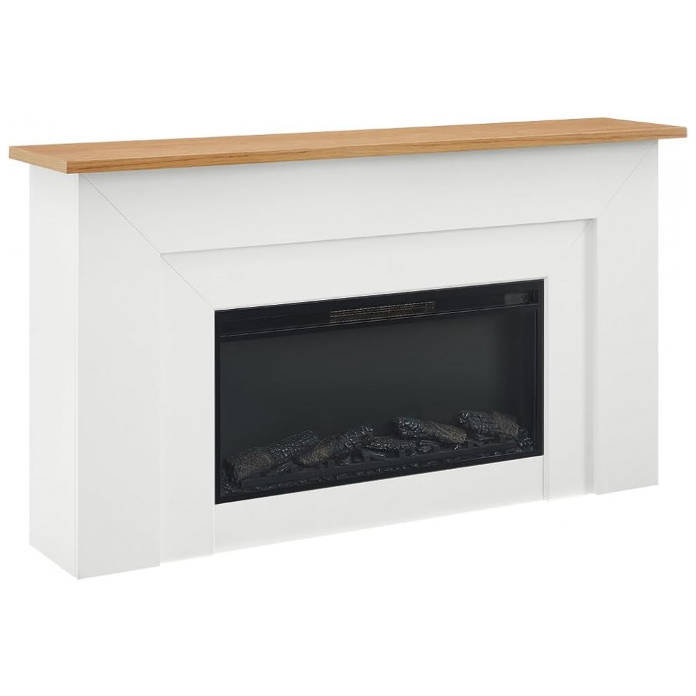 Lareira Elétrica Bowery Hill 163x99cm 1500W Chamas LED Console Móvel 110V