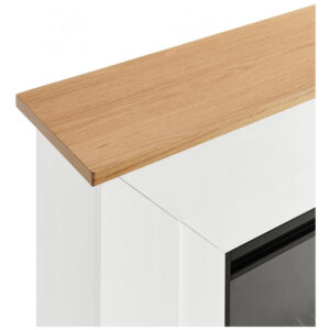 Lareira Elétrica Bowery Hill 163x99cm 1500W Chamas LED Console Móvel 110V