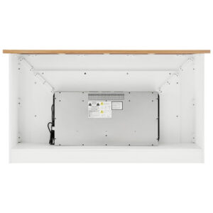 Lareira Elétrica Bowery Hill 163x99cm 1500W Chamas LED Console Móvel 110V