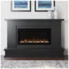 Lareira Elétrica Modern Ember 163x106cm 1465W Alexa WiFi 15 Cores Madeira 110V
