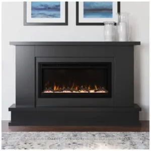 Lareira Elétrica Modern Ember 163x106cm 1465W Alexa WiFi 15 Cores Madeira 110V