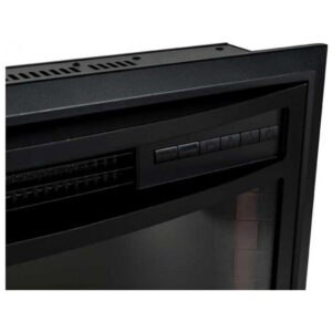 Lareira Elétrica Greystone 66cm 1500W Chamas LED 9 Gradientes Embutir 110V