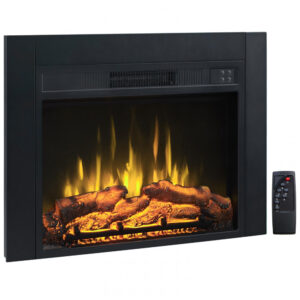 Lareira Elétrica Efiretric 72x51cm 1500W Troncos LED Timer Embutir 110V