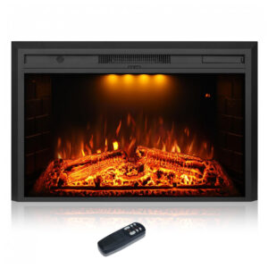Lareira Elétrica Dreamflame 91x53cm 1500W Chamas LED Som Embutir 110V