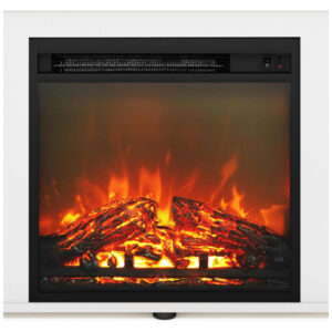 Lareira Elétrica Furinno 120x54cm 1400W Rack TV 55pol Branco Portátil 110V