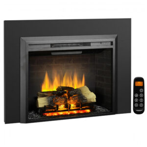 Lareira Elétrica Legend Flame 101x73cm 1500W Chamas LED Troncos Embutir 110V