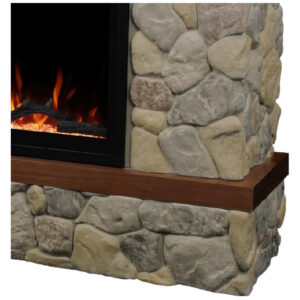 Lareira Elétrica Country Living 187x106cm 1465W WiFi Alexa LED Portátil 110V