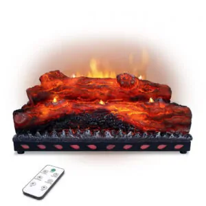 Lareira Elétrica Dainiqukanhai 31x15x20cm Chamas LED 3 Cores Portátil 110V