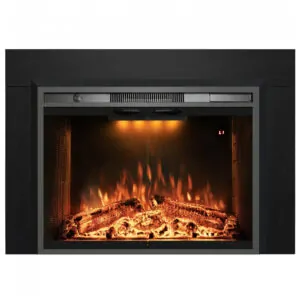 Lareira Elétrica Velaychimney 107x75cm 1500W Insert Embutir Som Chamas 110V