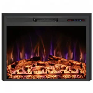 Lareira Elétrica RODALFLAME 84x63cm 1500W Chamas 3 Cores Embutir 110V