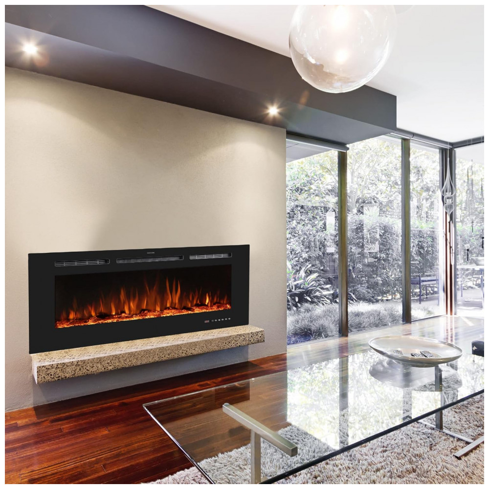 Benrocks Lareira Elétrica Smart 36 com Controle APP, Display Personalizado e Aquecimento de Até 37m