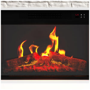 Lareira Elétrica Northwest 120x80cm 1400W Chamas LED Controle Remoto 110V