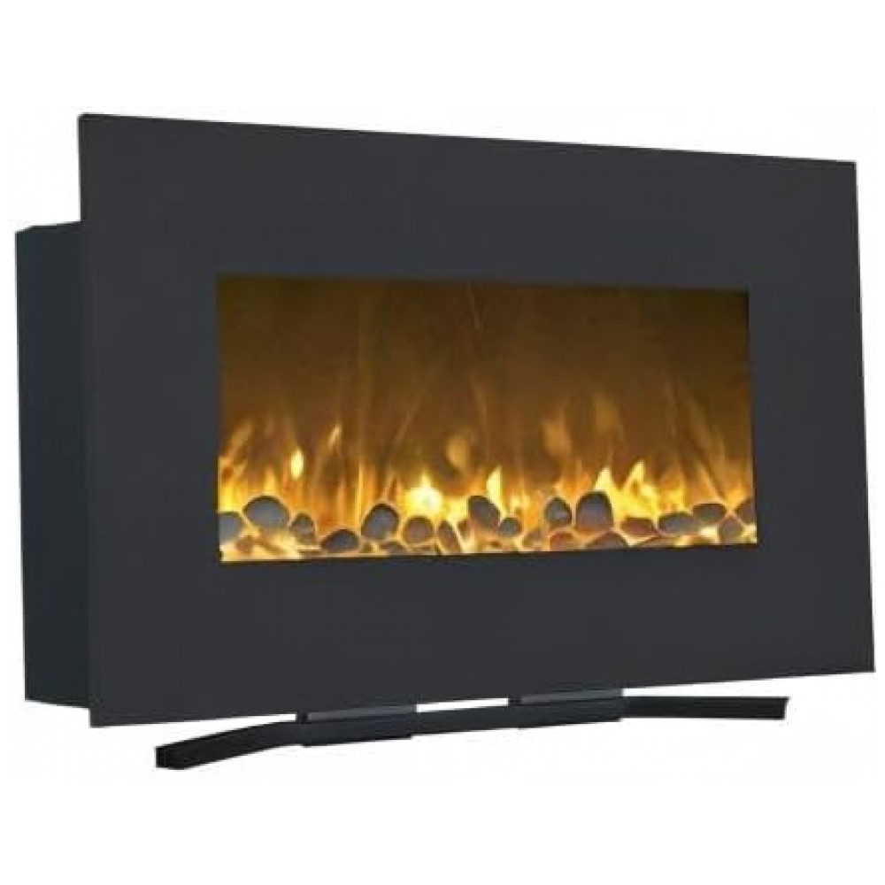 Lareira Elétrica de Parede 91 cm Northwest com Suporte de Chão, Controle Remoto e Calor Ajustável