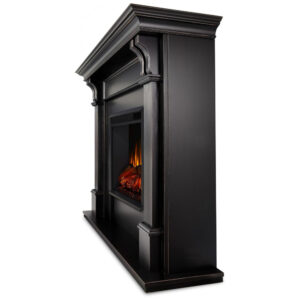 Lareira Elétrica Real Flame 122x105cm 1500W Móvel Chamas LED Portátil 110V