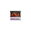 Lareira Elétrica ROVSUN 91x44cm 1400W Chamas 20 Cores 3D Embutir 110V