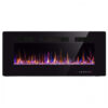 Lareira Elétrica Xbeauty 107x46cm 1500W Chamas LED 12 Cores Embutir 110V